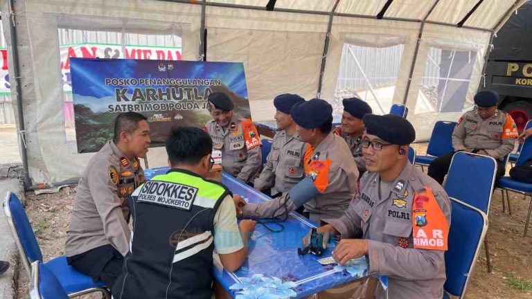 Polres Mojokerto Pastikan Kesehatan Personel BKO Brimob
