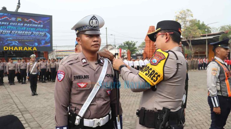 Operasi Patuh Semeru Dimulai, Polres Mojokerto Siapkan Tilang Manual