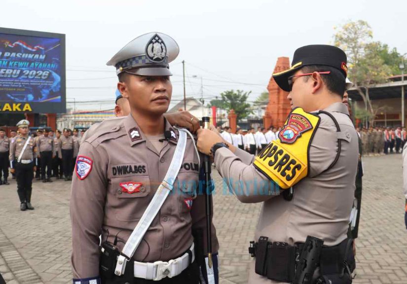Operasi Patuh Semeru Dimulai, Polres Mojokerto Siapkan Tilang Manual